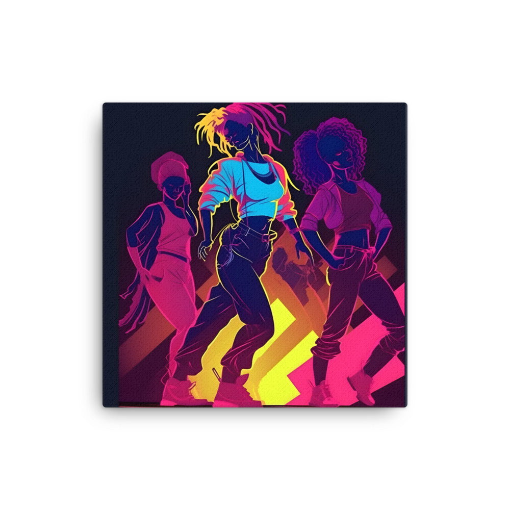 Black Artificial Intelligence Canvas Artwork
