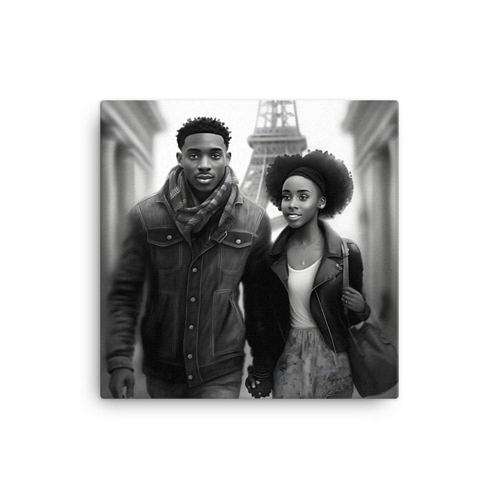 Black Artificial Intelligence Canvas Artwork