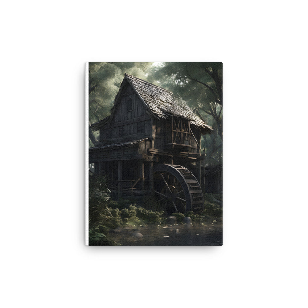 Black Artificial Intelligence Canvas Artwork
