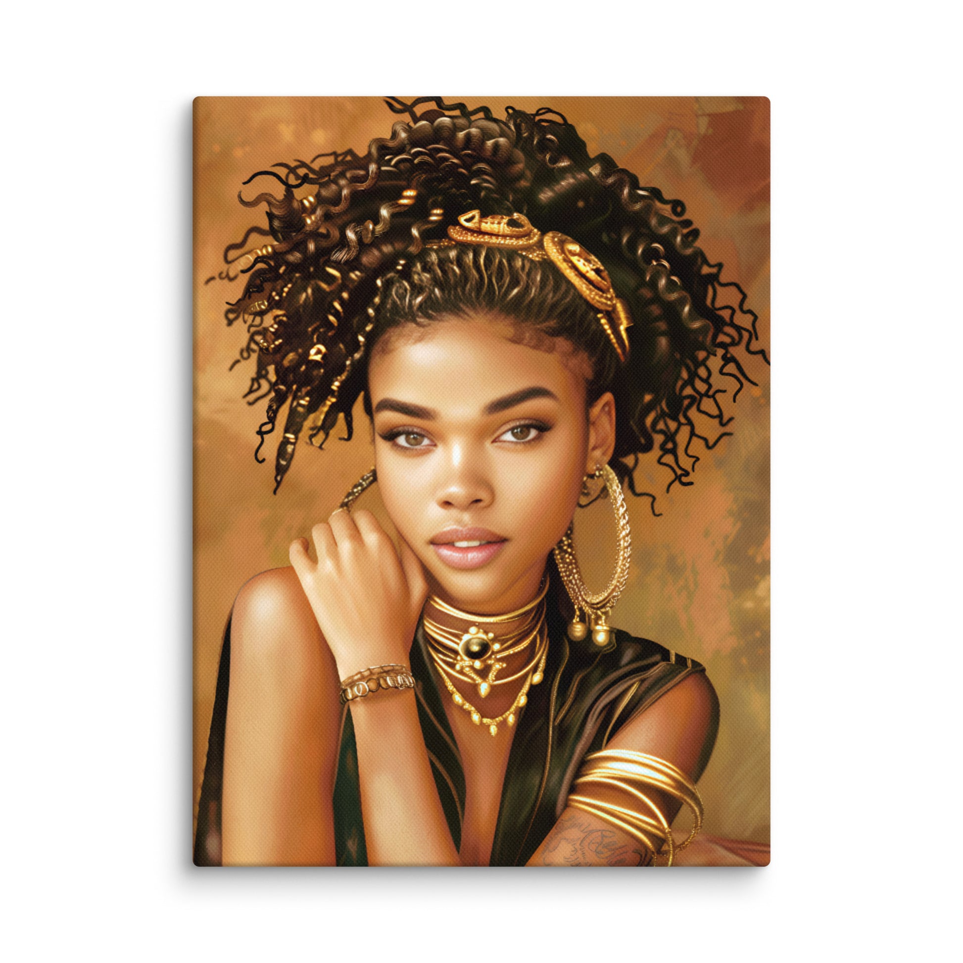 Black Artificial Intelligence Canvas Artwork