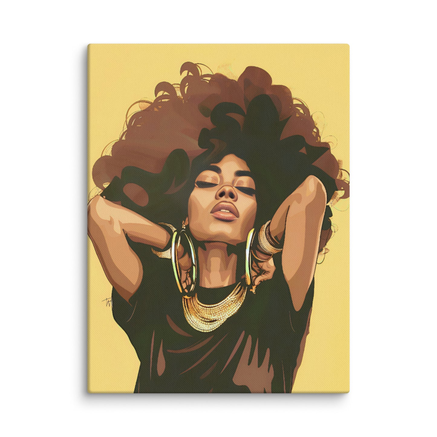Black Artificial Intelligence Canvas Artwork
