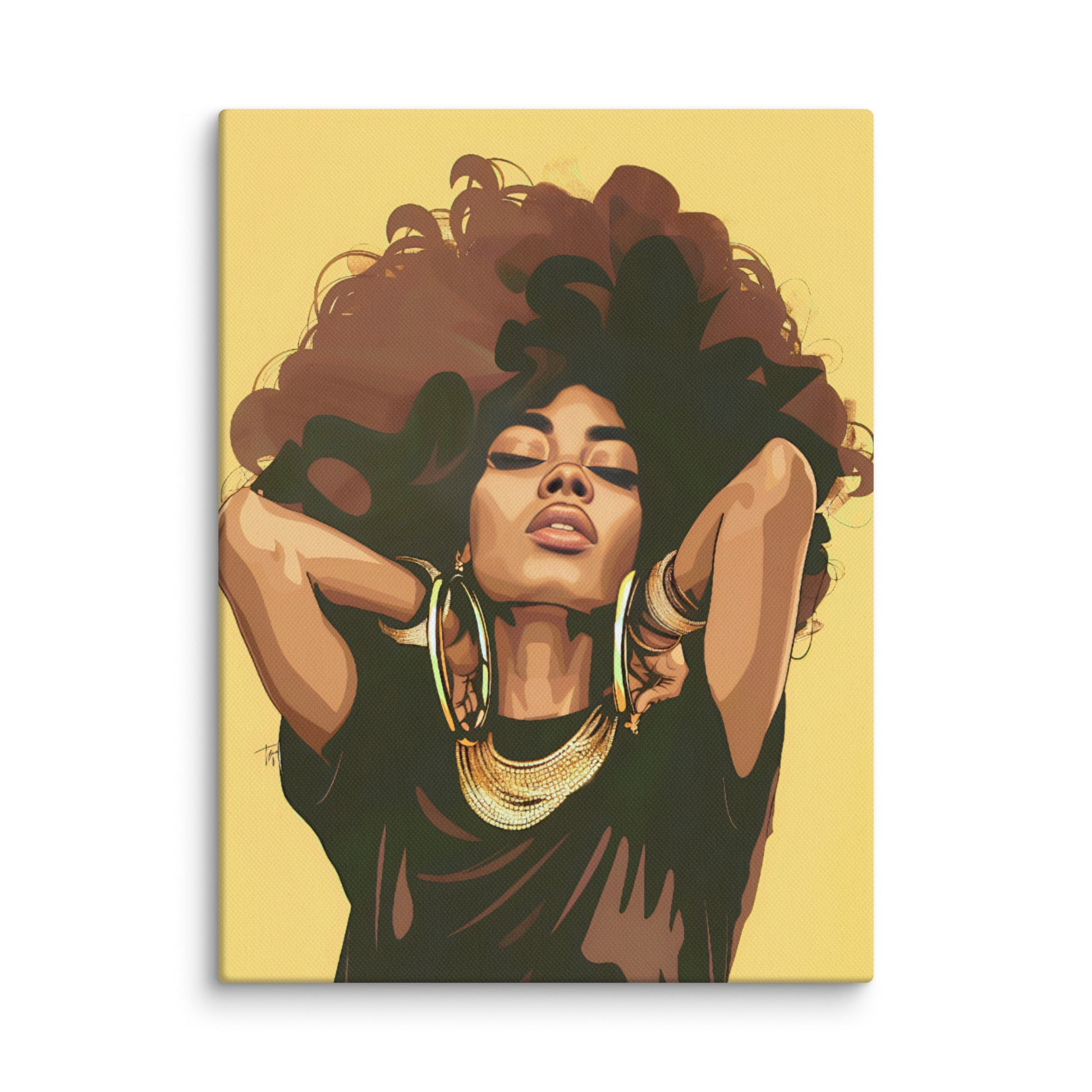 Black Artificial Intelligence Canvas Artwork