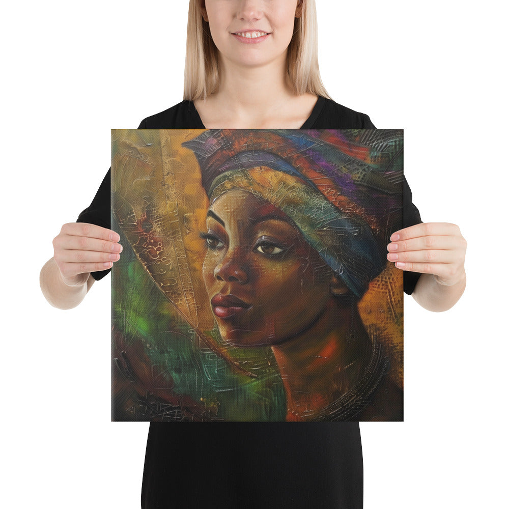 Black Artificial Intelligence Canvas Artwork