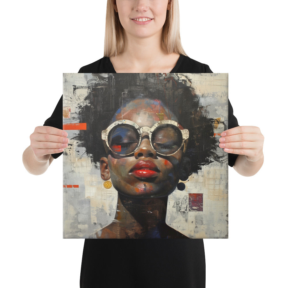 Black Artificial Intelligence Canvas Artwork