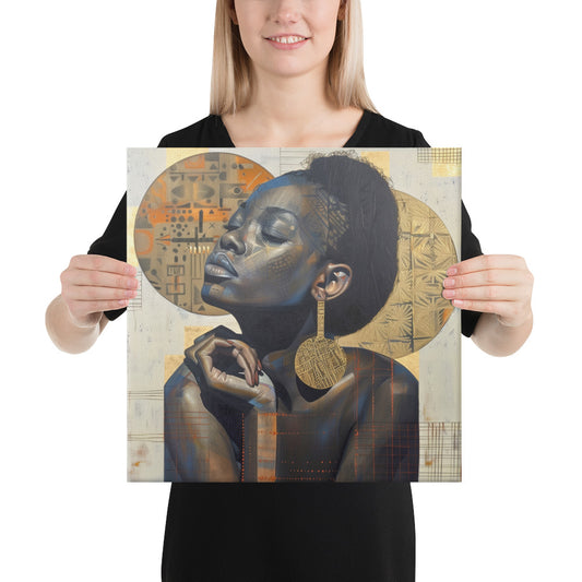 Black Artificial Intelligence Canvas Artwork