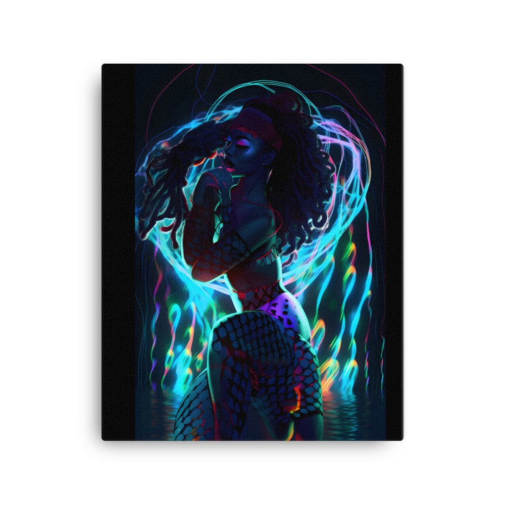 Black Artificial Intelligence Canvas Artwork