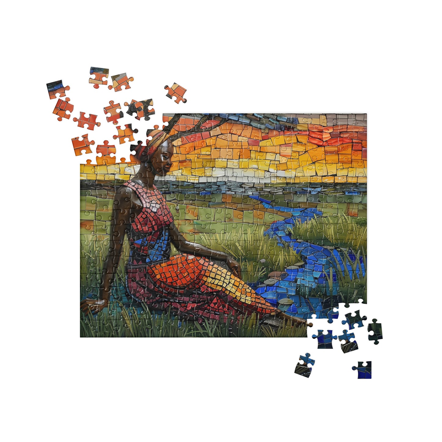 Black Artificial Intelligence Jigsaw Puzzle Games Midjourney 