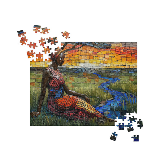 Black Artificial Intelligence Jigsaw Puzzle Games Midjourney 