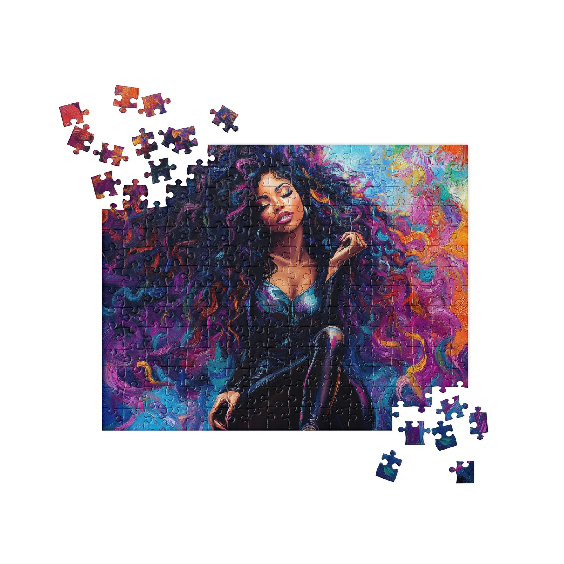 Black Artificial Intelligence Jigsaw Puzzle Games Midjourney 