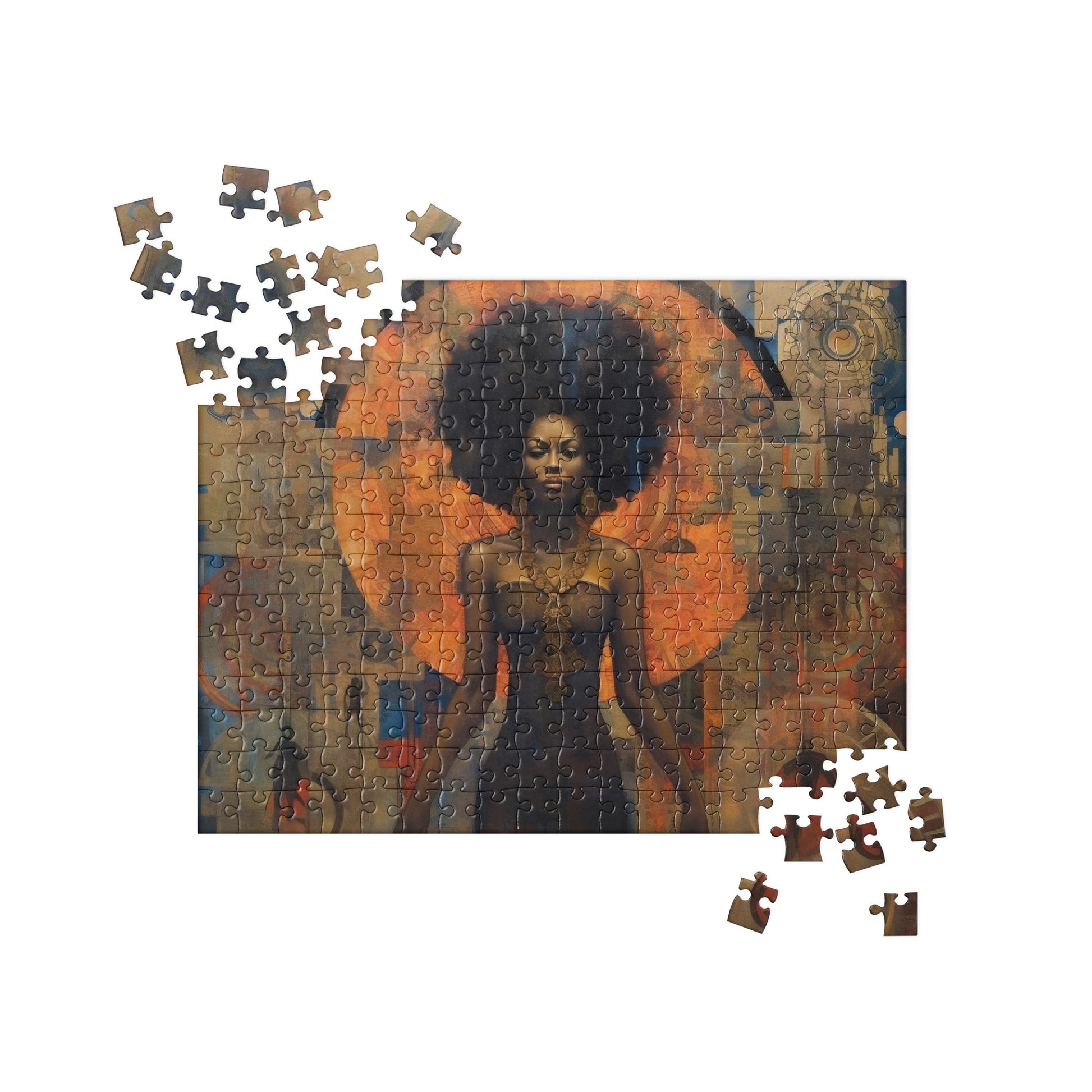 Black Artificial Intelligence Jigsaw Puzzle Games Midjourney 