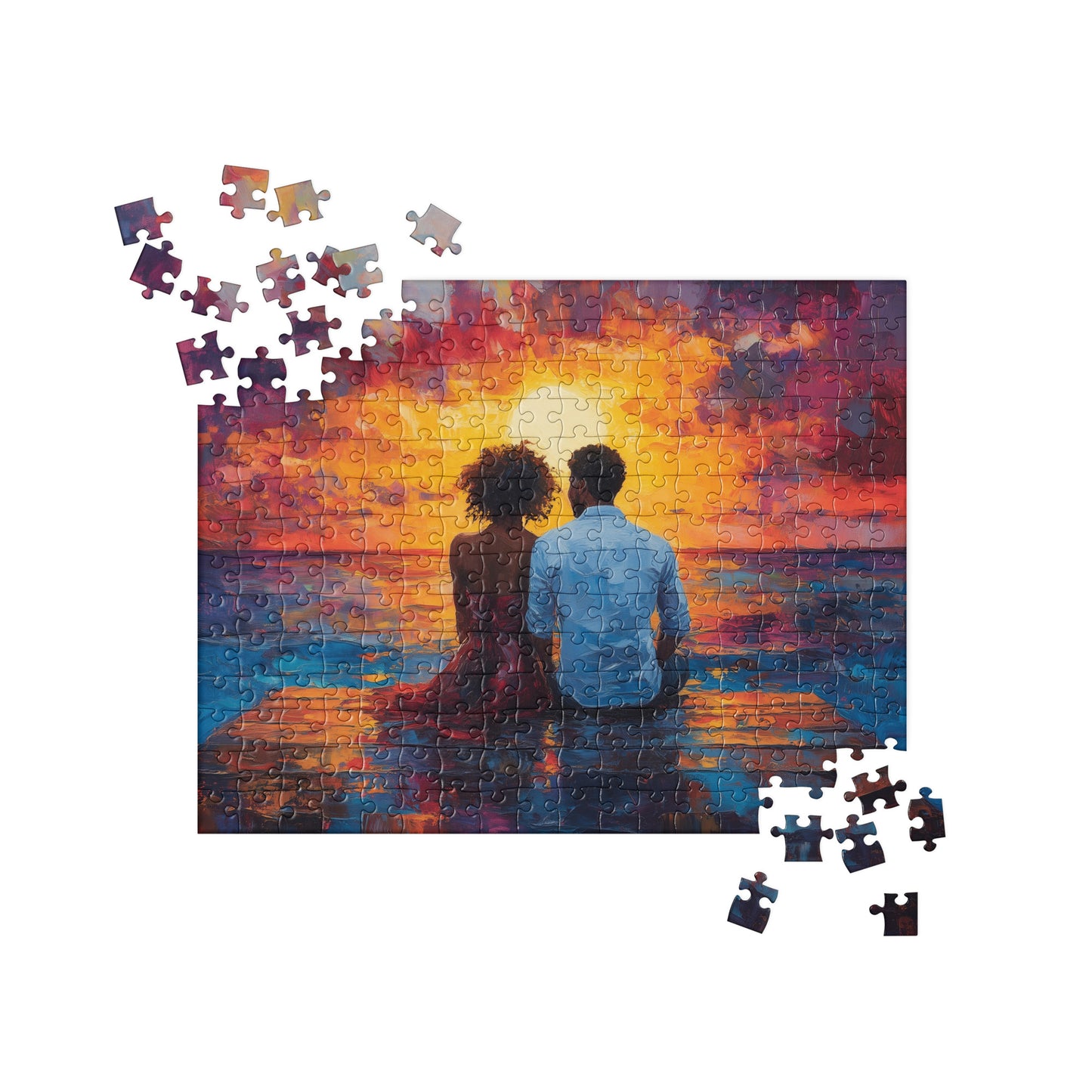 Black Artificial Intelligence Jigsaw Puzzle Games Midjourney 