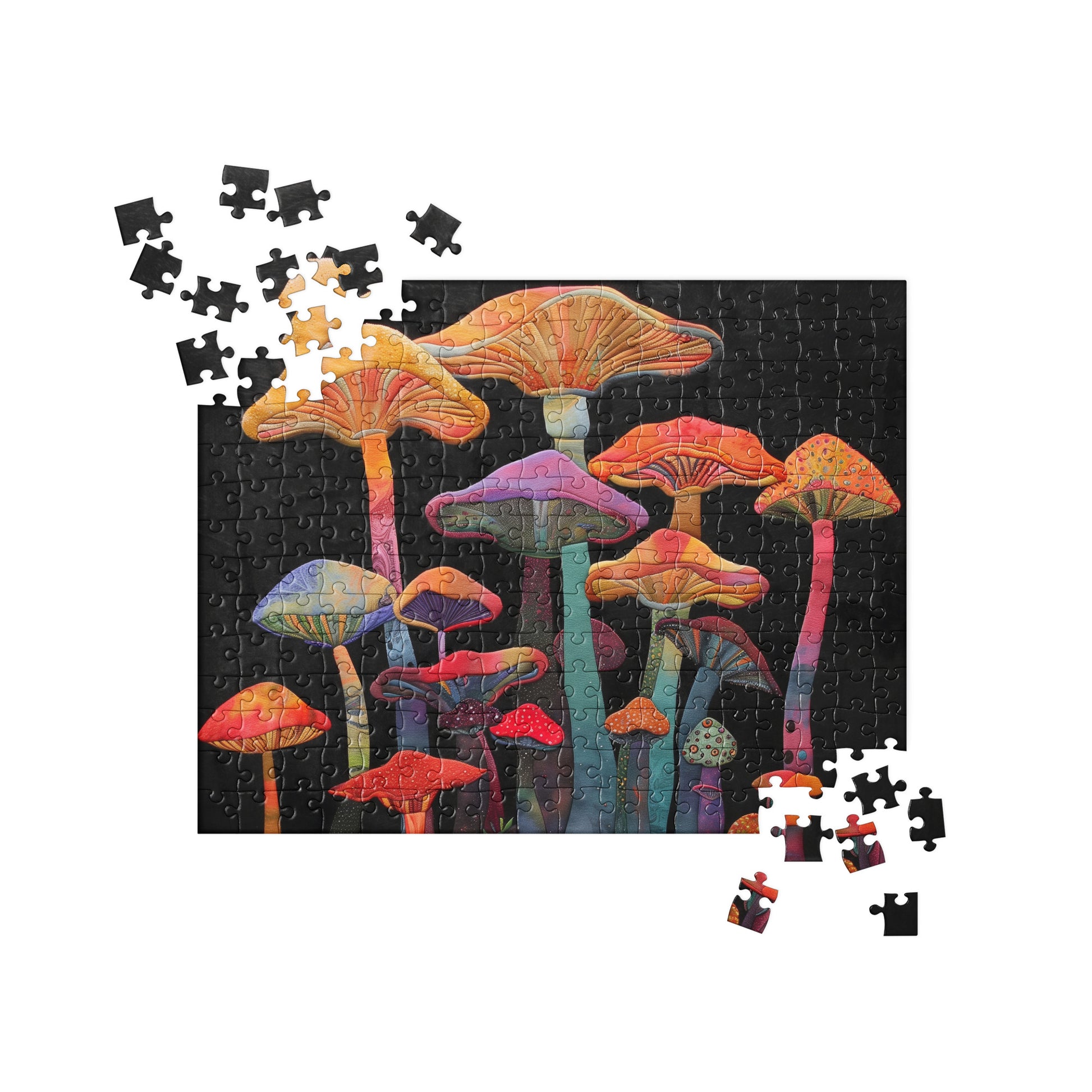 Black Artificial Intelligence Jigsaw Puzzle Games Midjourney 
