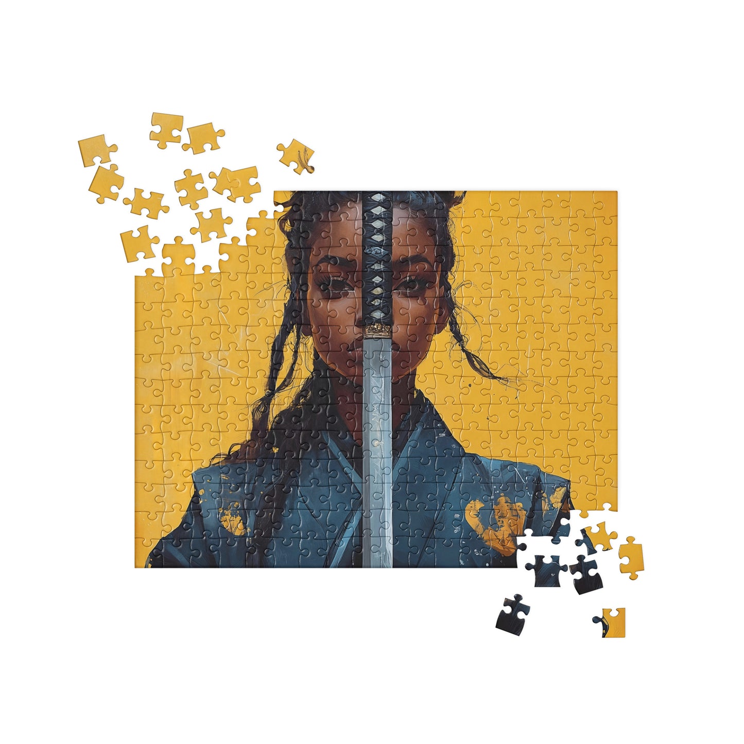 Black Artificial Intelligence Jigsaw Puzzle Games Midjourney 