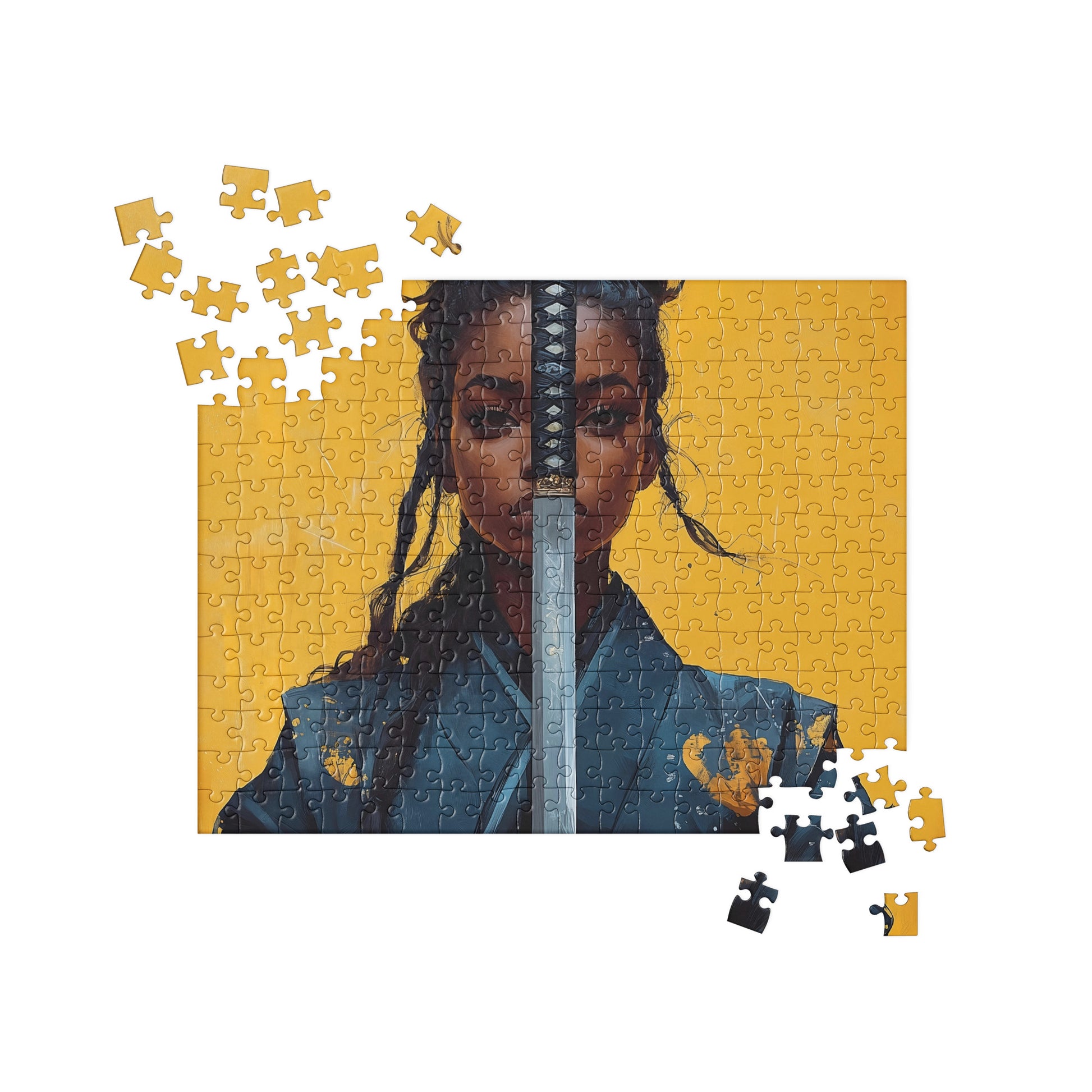Black Artificial Intelligence Jigsaw Puzzle Games Midjourney 