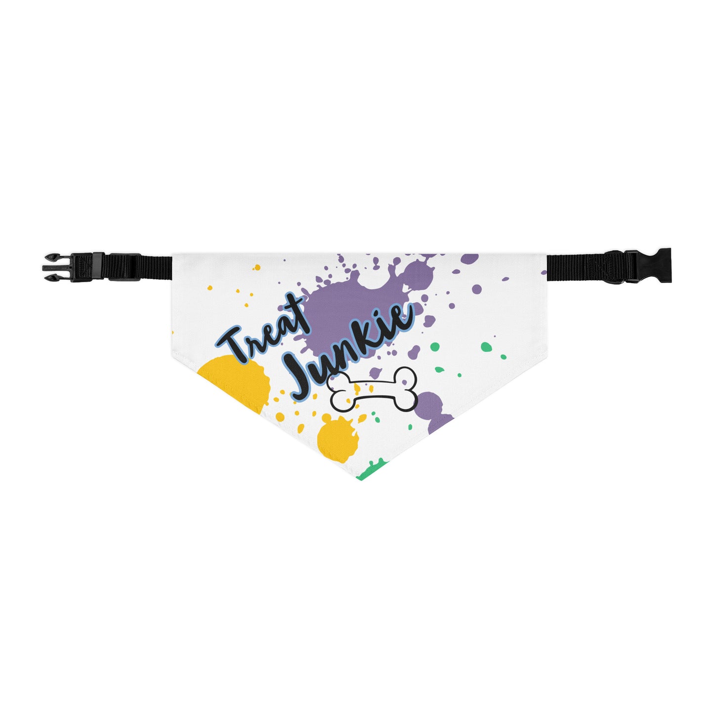 Black Artificial Intelligence Dog Bandanas Pet Collars 
