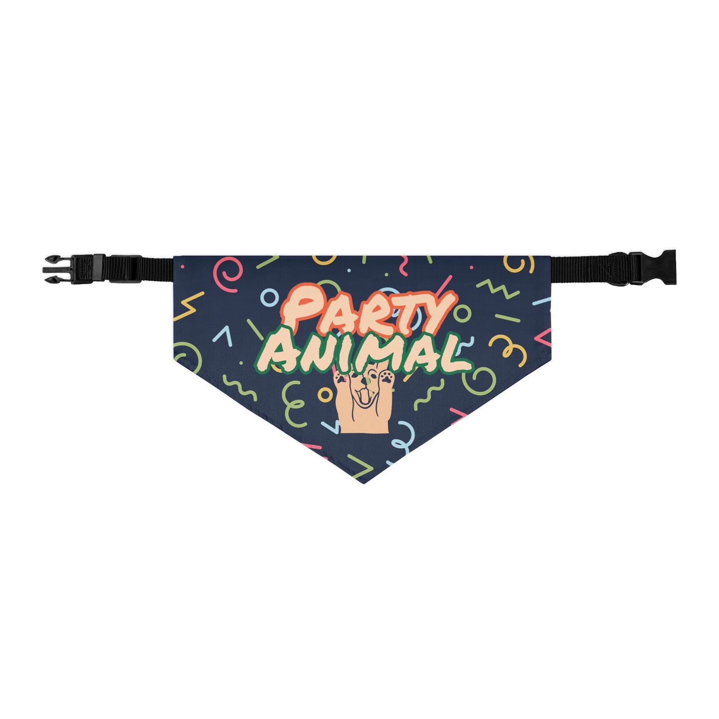 Black Artificial Intelligence Dog Bandanas Pet Collars 
