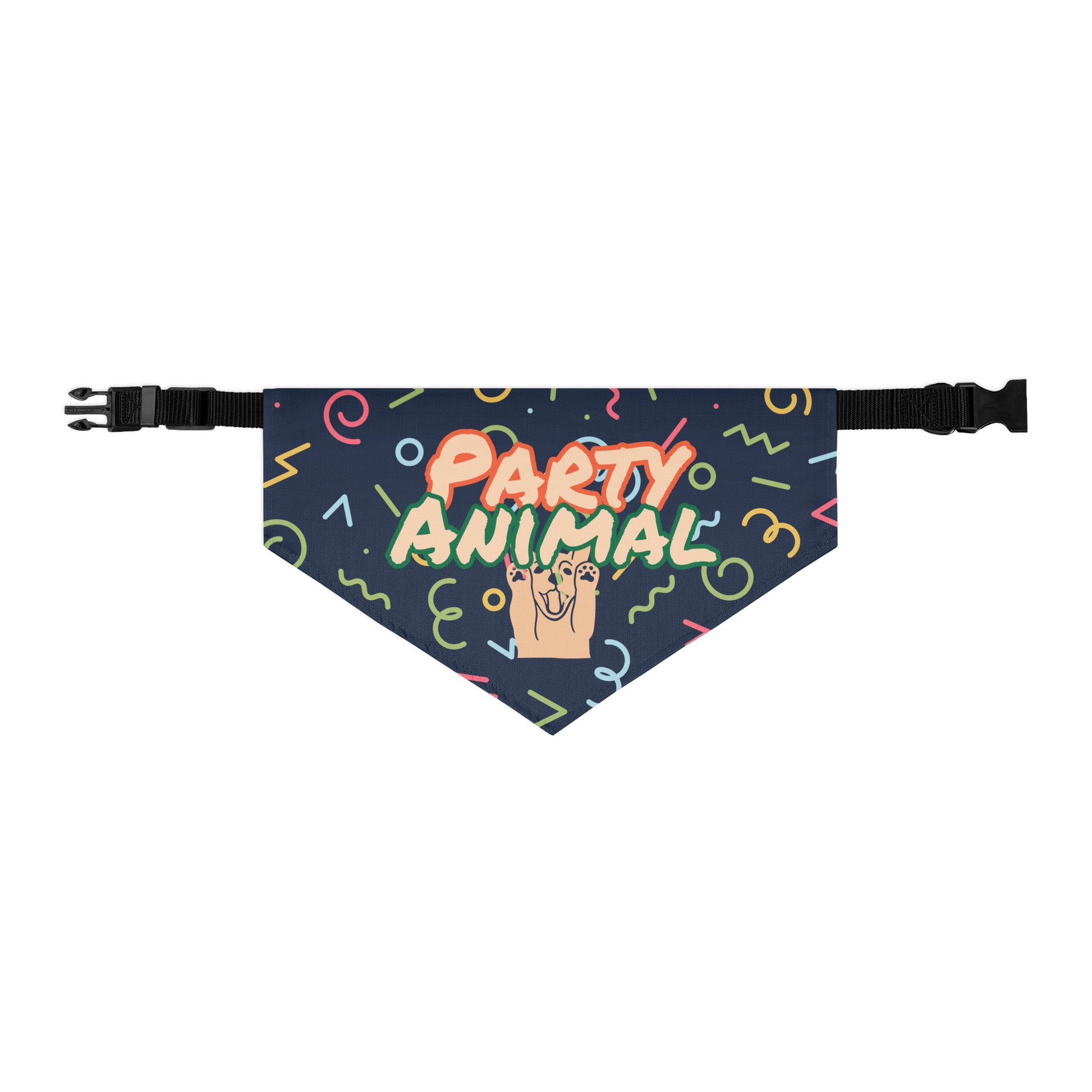 Black Artificial Intelligence Dog Bandanas Pet Collars 