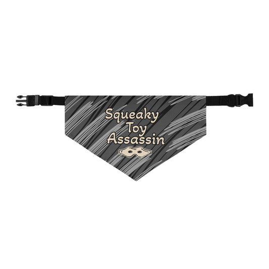 Black Artificial Intelligence Dog Bandanas Pet Collars 
